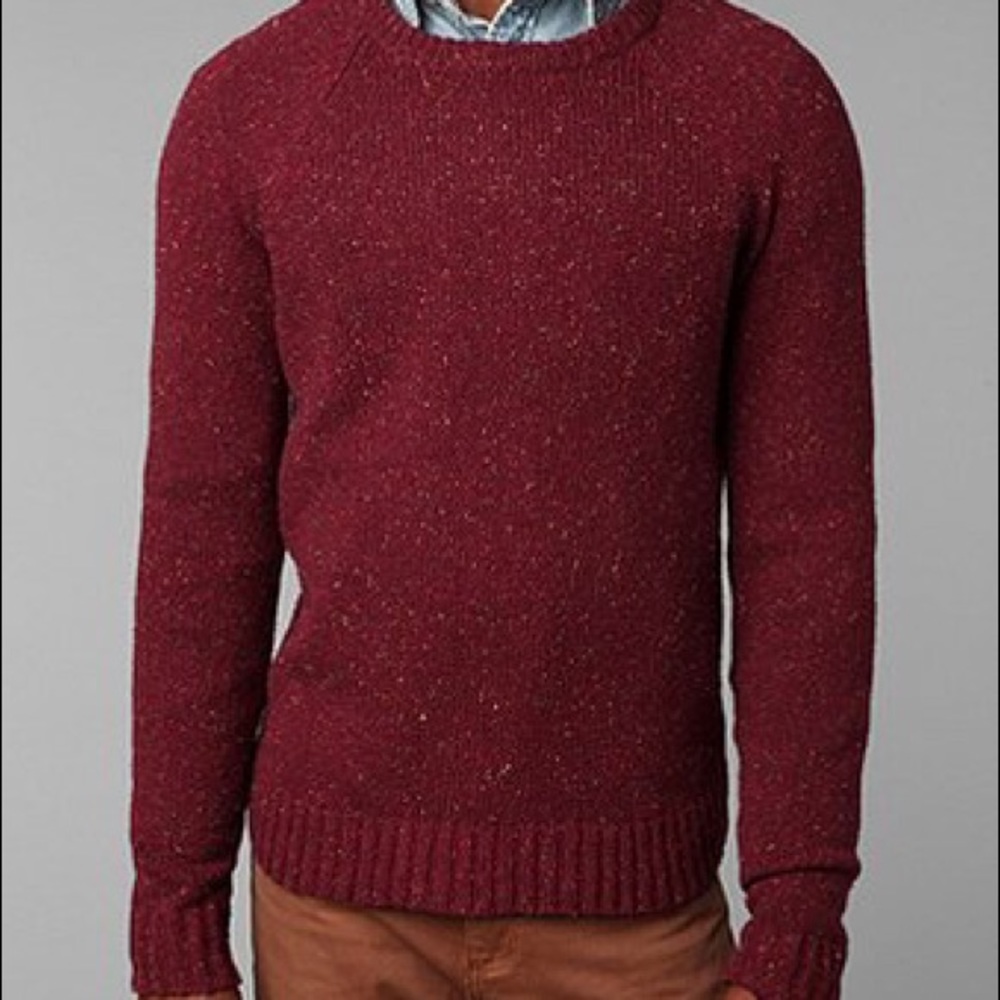 Hawkings McGill Crew Red Sweater Urban Outfitters